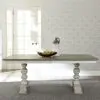 Liberty Furniture 661W-CD-5TRS Whitney - 5 Piece Trestle Table Set - Antique Linen / Weathered Gray