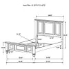 CoasterEssence 201321Q Sandy Beach - Wood Queen Panel Bed - Black