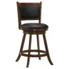 CoasterEssence 101919 Broxton - Upholstered Swivel Counter Chair (Set of 2) - Chestnut