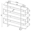 CoasterElevations 801304 Elmer - 5-Shelf Bookshelf - Clear And Chrome