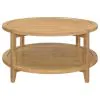 Coaster Fine Furniture 709698 Camillo - Round Solid Wood Coffee Table - Maple