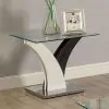 Furniture of America CM4244E-TABLE Sloane - End Table - White / Dark Gray