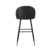 New Classic SAF199-BS-BLK Oliver - Vegan Leather Bar Chair (Set of 2) - Black