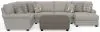 Jackson Furniture Industries 3345/62/30/76/28-26 Jackson Furniture Industries 3345/62/30/76/28-26 Livingston - 3 Piece Sectional With Comfort Coil Seating, 9 Included Accent Pillows And 1 Included 45