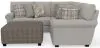 Jackson Furniture Industries 3345/62/42/12-26 Jackson Furniture Industries 3345/62/42/12-26 Livingston - 2 Piece Sectional With Comfort Coil Seating, 40