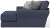 Jackson Furniture Industries 4052/63/76/2-23 Cape May - 2 Piece Sofa Chaise With Comfort Coil Seating And 5 Accent Pillows Included (RSF Chaise) - Denim