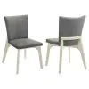 Coaster Fine Furniture 108682 Biloxi - Upholstered Dining Side Chair (Set of 2) - Gray