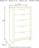 Benchcraft® B200/31/36/46/57/54S/95/B100-13 Benchcraft® B200/31/36/46/57/54S/95/B100-13 Derekson - 7 Pc. - Dresser, Mirror, Chest, Queen Panel Bed with 2 Storage Drawers - Multi Gray