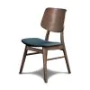 New Classic D1651-20-FGR Oscar - Chair With Cushion (Set of 2) - Walnut / Forest Green