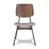 New Classic D1651-20-GRY New Classic D1651-20-GRY Oscar - Chair With Cushion (Set of 2) - Walnut / Dark Gray