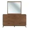 Liberty Furniture 604-BR-DM Century Modern - Dresser & Mirror - Walnut