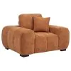 Coaster Fine Furniture 509353 Octavia - Fabric Upholstered Track Arm Accent Chair - Orange