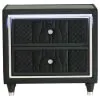 Coaster Fine Furniture 223162 Lorient - 2-Drawer LED Nightstand With USB - Black