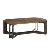 Pulaski Furniture P301727 Rustic Cocktail Table With Metal Base - Dark Brown