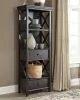 Ashley Furniture D736-76 Tyler Creek - Display Cabinet - Black / Gray