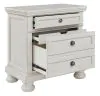 Ashley Furniture B742-92 Robbinsdale - Two Drawer Night Stand - Antique White