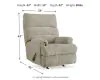 Ashley Furniture 4660425 Ashley Furniture 4660425 Man Fort - Rocker Recliner - Beige
