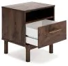 Ashley Furniture EB3660-291 Calverson - One Drawer Night Stand - Medium - Mocha