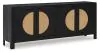 Ashley Furniture A4000575 Cliffiings - Accent Cabinet - Black / Natural