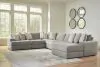 Ashley Furniture 58103S12 Ashley Furniture 58103S12 Avaliyah - 6-Piece Sectional With Raf Corner Chaise - Ash