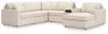 Ashley Furniture 92103S51 Ashley Furniture 92103S51 Modmax - 6-Piece Sectional With Audio Console, Raf Corner Chaise And Laf Corner Chair - Oyster