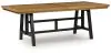 Ashley Furniture D841-55 Galliden - Rectangular Dining Room Extension Table - Black / Brown