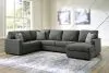 Ashley Furniture 29003S2 Ashley Furniture 29003S2 Edenfield - Right Arm Facing Corner Chaise 3 Pc Sectional - Charcoal
