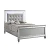 New Classic 02-9698S-300 New Classic 02-9698S-300 Valentino - 5/0 Queen Bed - Silver