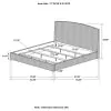 CoasterEssence 300501KE Laughton - Banana Leaf Eastern King Panel Bed - Amber