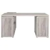 CoasterEveryday 801516 Yvette - 3-Drawer L-Shape Computer Desk - Gray Driftwood