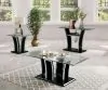 Furniture of America CM4372BK-E-PK Staten - End Table - Glossy Black