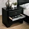 Furniture of America CM7552BK-N Chrissy - Nightstand - Black