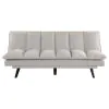 Coaster Fine Furniture 360017 Laredo - Upholstered Tufted Convertible Sofa Bed - Light Gray