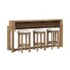 Liberty Furniture 536-OT-4PCS Ballentine - 4 Piece Bar Set - Weathered Bronze