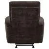 Coaster Fine Furniture 609573 Navarro - Chenille Upholstered Glider Recliner - Dark Brown