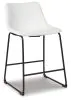 Ashley Furniture D372-724 Ashley Furniture D372-724 Centiar - Upholstered Barstool (Set of 2) - White