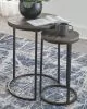 Ashley Furniture A4000231 Briarsboro - Accent Table Set (Set of 2) - Black / Gray