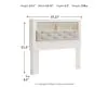 Ashley Furniture B2640-65 Ashley Furniture B2640-65 Altyra - Queen UPH Panel Bookcase HDBD - White