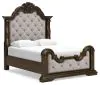 Ashley Furniture B947B2 Ashley Furniture B947B2 Maylee - Queen Upholstered Bed - Dark Brown