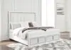 Ashley Furniture B822B4 Chalanna - King Upholstered Storage Bed - White