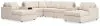 Ashley Furniture 92103S31 Ashley Furniture 92103S31 Modmax - 8-Piece Double Chaise Sectional With Audio And Storage Consoles - Oyster