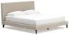 Ashley Furniture B1199/231/36/82 Ashley Furniture B1199/231/36/82 Cielden - 3 Pc. - Dresser, Mirror, King Upholstered Bed With Roll Slats - Soft Gray / Beige