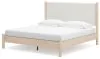 Ashley Furniture B2615B7 Ashley Furniture B2615B7 Cadmori - King Upholstered Panel Bed - Two-tone