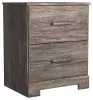 Ashley Furniture B2587/31/36/44/72/97/92(2) Ashley Furniture B2587/31/36/44/72/97/92(2) Ralinksi - 7 Pc. - Dresser, Mirror, Chest, King Panel Bed, 2 Nightstands - Gray