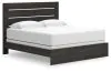 Ashley Furniture PCB2108B8 Ashley Furniture PCB2108B8 Hollivern - King Panel Bed - Dark Gray