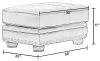 Jackson Furniture Industries 524110-1268/09-3068/09 Roberto - Leather Ottoman - Cocoa