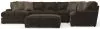 Jackson Furniture Industries 4376/72/75/30/28-49 Jackson Furniture Industries 4376/72/75/30/28-49 Mammoth - 3 Piece Sectional With Cocktail Ottoman (LSF Chaise) - Chocolate