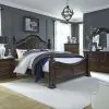 Liberty Furniture 737-BR-QPSDMN Liberty Furniture 737-BR-QPSDMN Messina Estates - 4 Piece Bedroom Set (Queen Poster Bed, Dresser & Mirror, Nightstand) - Cognac