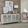 Liberty Furniture 2012W-AC7236 Liberty Furniture 2012W-AC7236 Westridge - 4 Door Accent Cabinet - Antique White