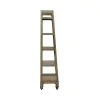 Liberty Furniture 615-HO201 Americana Farmhouse - Wood Leaning Pier Bookcase - Dusty Taupe